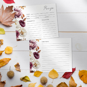 Burgundy Fall Floral Fête des mariées Recettes Car
