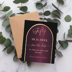 Burgundy noire 50e anniversaire enregistrer la car