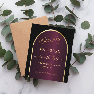 Burgundy noire 70e anniversaire enregistrer la car