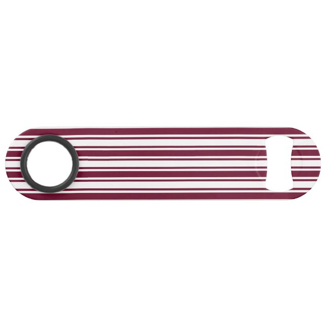 Burgundy rouge et blanc bonbons rayures (Devant (Horizontal))