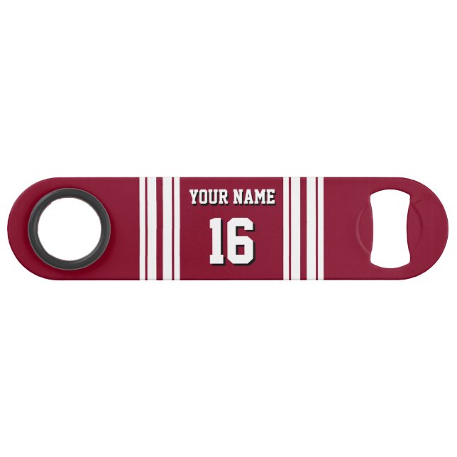Burgundy White Team Jersey Custom (Devant (Horizontal))