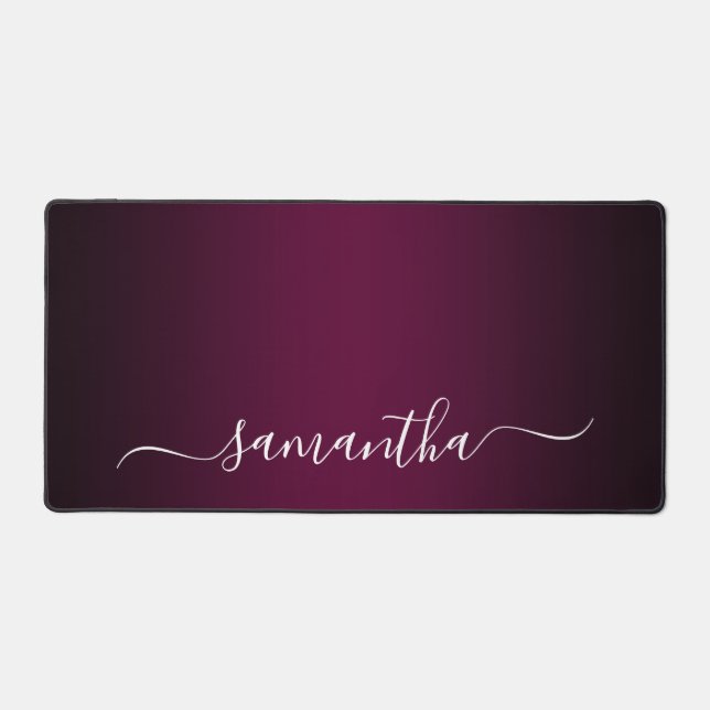 Burgundy Wine Gradient Elegant Name (Recto)