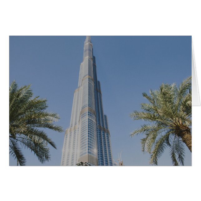Burj Khalifa, Dubaï et palmiers (Devant horizontal)