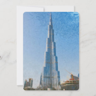 Burj Khalifa, peinture de Dubaï