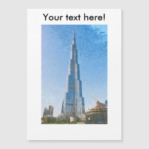 Burj Khalifa, peinture de Dubaï