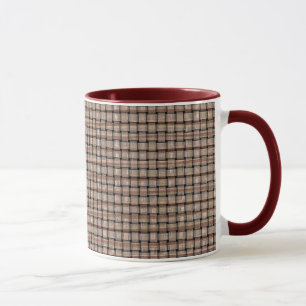 Burlap Artistique Beige Brown Tan Tan Tan Tan Mugs