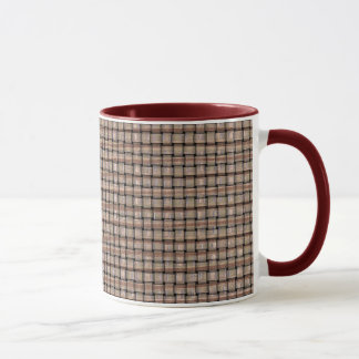 Burlap Artistique Beige Brown Tan Tan Tan Tan Mugs