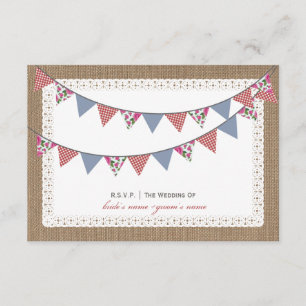Burlap Inspiré Floral & En vichy Bund RSVP