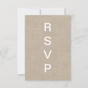 Burlap Typographie RSVP
