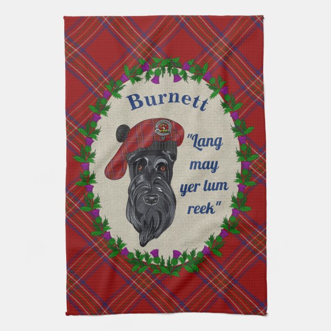 Burnett Scottie Chien serviette de cuisine (Vertical)