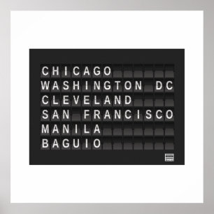 Burnham Planifié Bold Star Logo Poster