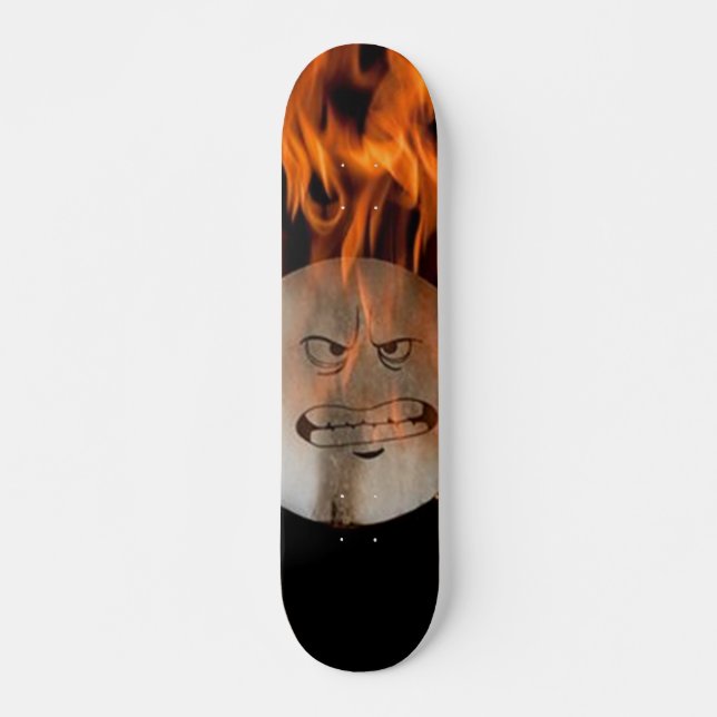 Burning Face Skateboard (Devant)