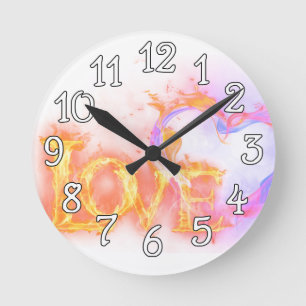 Burning Love Horloge murale
