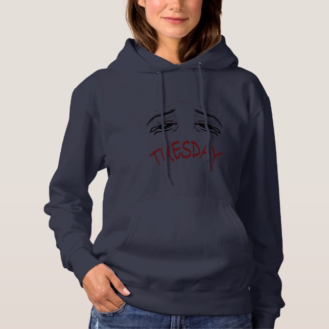 Burnout du mardi pour femmes - Sweat à capuche en  (Devant)