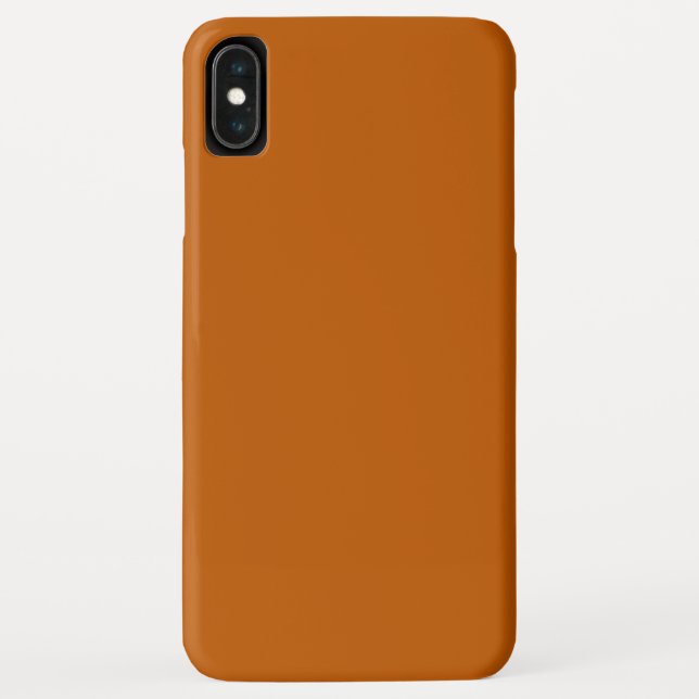 Burnt Orange iPhone XS Max Coque (Dos)