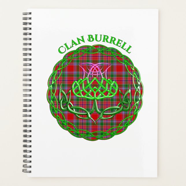 Burrell Scottish Tartan Celtic Thistle (Devant)