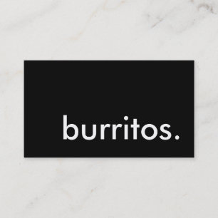 burritos. carte perforée de fidélité