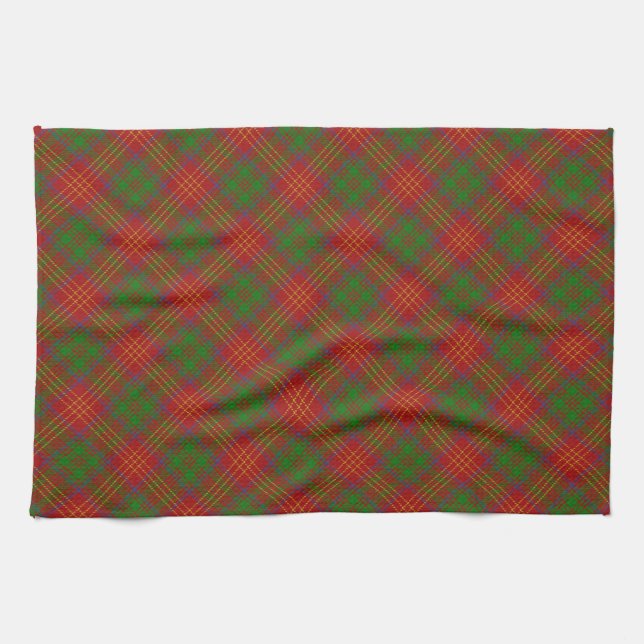 Burtish Clan Tartan Serviette de cuisine (Horizontal)