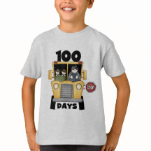 Bus 100 Jours de t-shirts et cadeaux scolaires