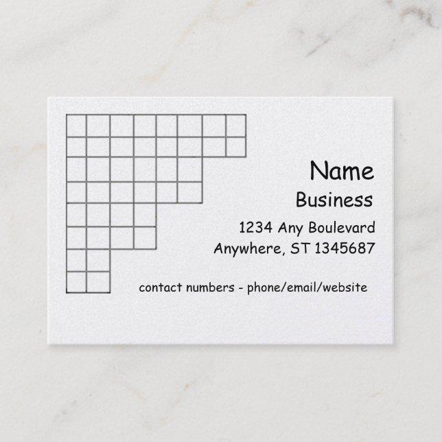 Bus. Carte - grille d'angle (Devant)