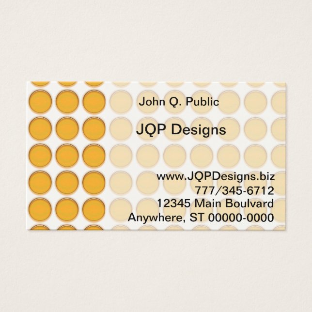 Bus. Carte - Points orange (Devant)
