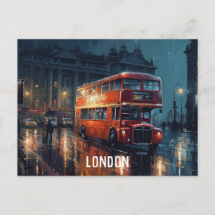 Bus Red City à Londres Carte postale