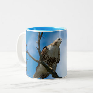 Buse à la chasse Bleu 11 oz Mug Deux tons