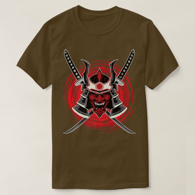 Bushido Code Samurai Katana Premium T-shirt Copie  (Design devant)