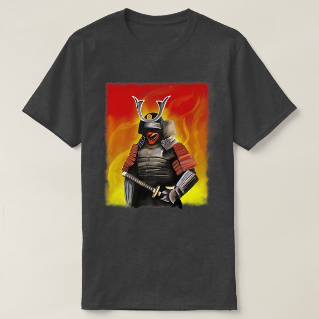 Bushido Code Samurai Katana Premium T-shirt Copie (Design devant)