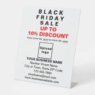 Business Black Vendredi Vente sur panneau Pedestal