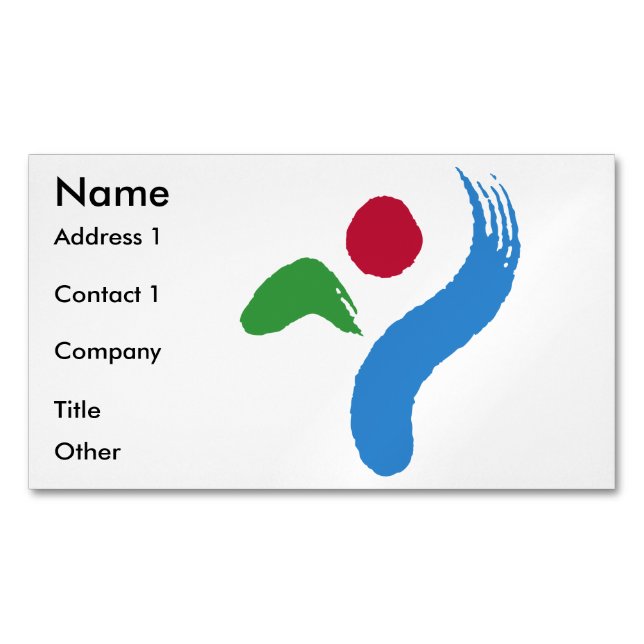 Business Card Magnet with Flag of Seoul (devant)