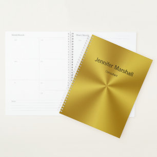 Business Gold & Black Name Professional Titre du p