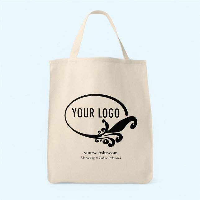 Business Grocery Sac fourre-tout Logo de l'entrepr (MISOOK Canvas Grocery Tote Bag with Logo)