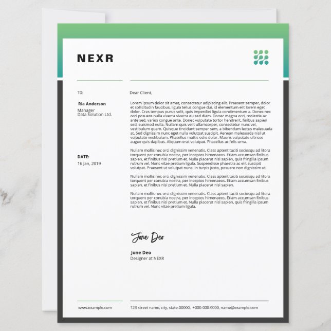 Business Letterhead Template (Devant)