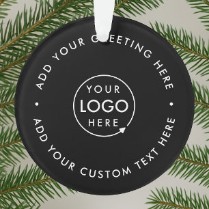 Business Logo Black Modern Minimalist Christmas