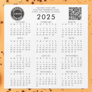 Business Logo Entreprise Code QR 2025 Calendrier