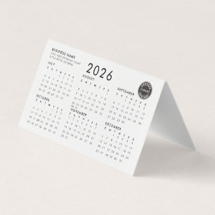 Business Logo Entreprise Employés 2026 Calendrier
