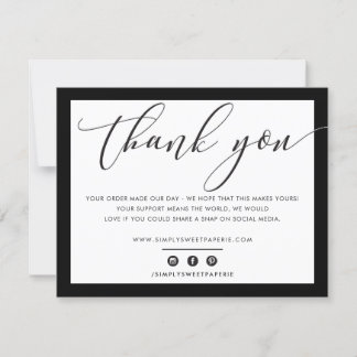 BUSINESS MERCI élégant moderne noir blanc LOGO