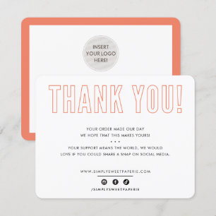 BUSINESS MERCI esquisse typographie orange