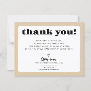 BUSINESS MERCI logo chic champagne moderne sable