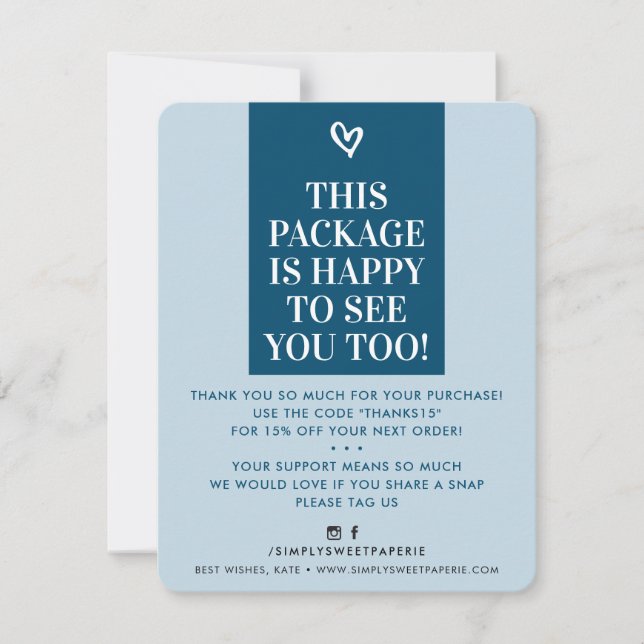 BUSINESS MERCI moderne brun bleu marine (Devant)