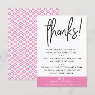 BUSINESS MERCI moderne crème chocolat rose ikat