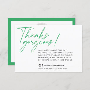 BUSINESS MERCI moderne stylo à bille vert