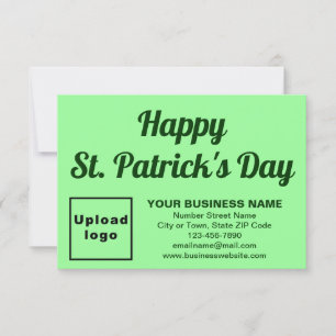 Business Saint Patrick Petite carte verte légère