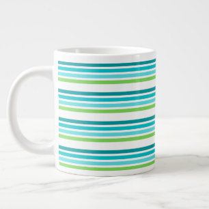 Business Turquoise Stripe Thé Café Spécialité Mug