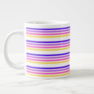 Business Violet Stripe Thé Café Spécialité Mug