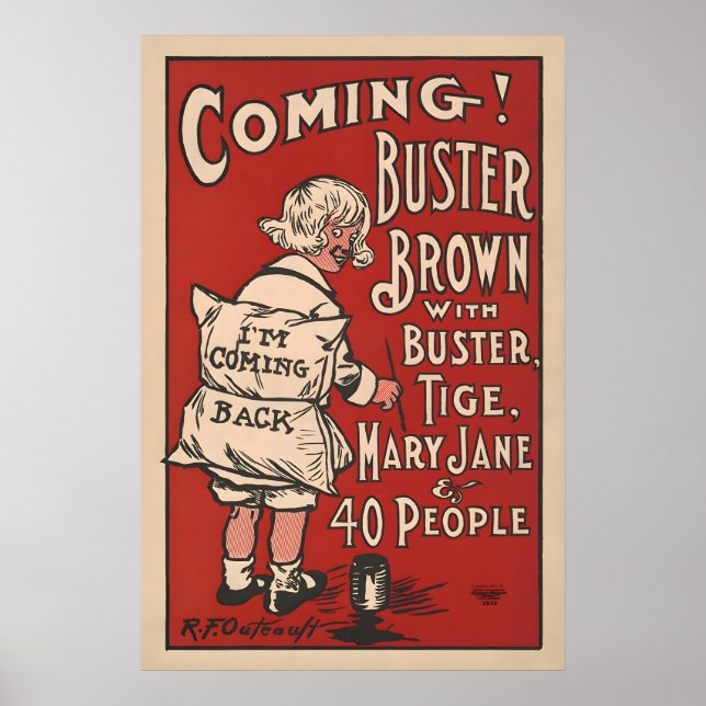 Buster Brown Vintage Poster (Devant)