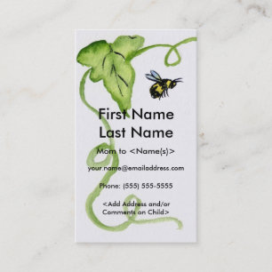 Busy Honey Bee Photo personnalisée Appels Cartes d