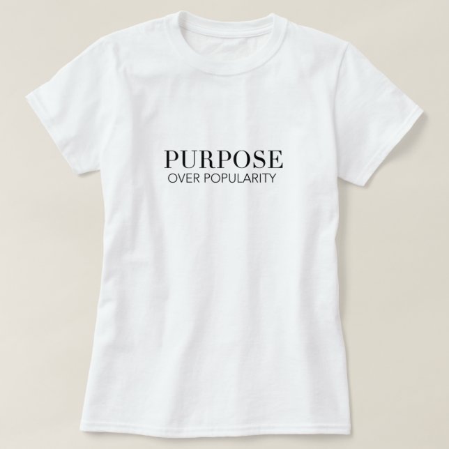 But au-dessus de T-shirt de popularité (Design devant)