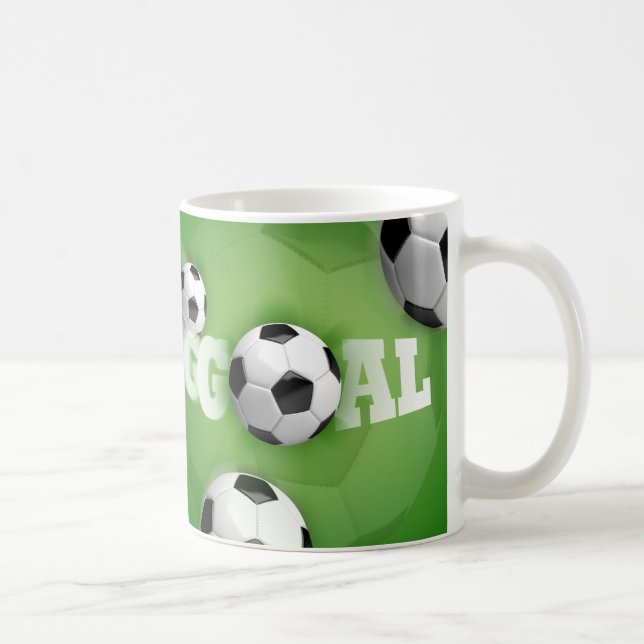 But du football de ballon de football - tasse (Droite)